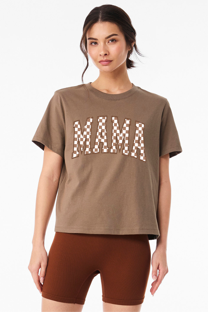 Checkered Mama Graphic Tee
