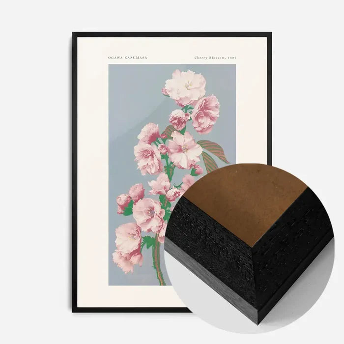 21x30cm | 8¼ x 11¾in / Black Wood Frame