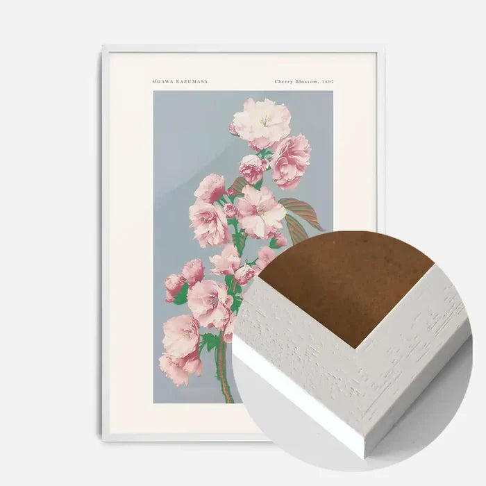 21x30cm | 8¼ x 11¾in / White Wood Frame