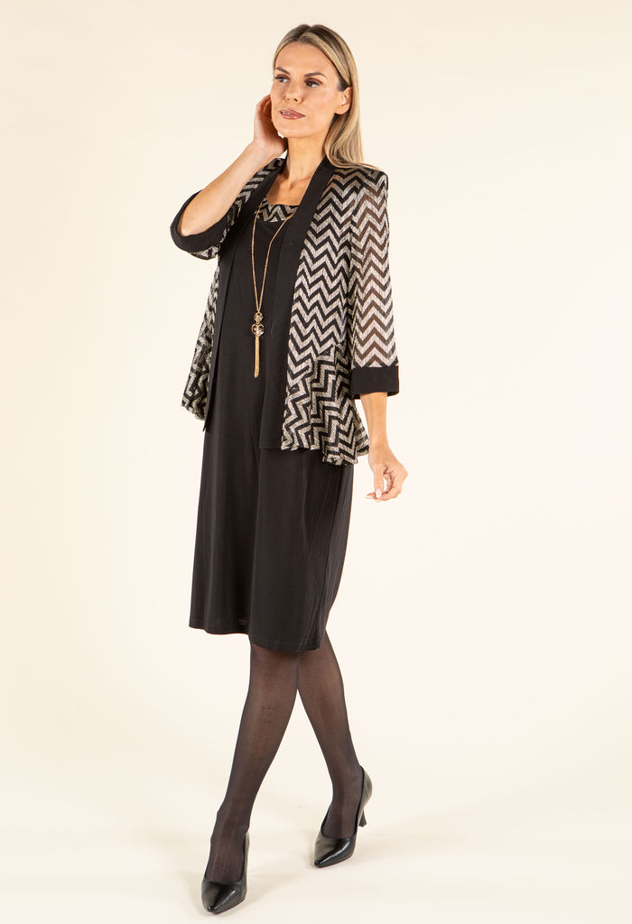 Chevron Jacket & Dress Set