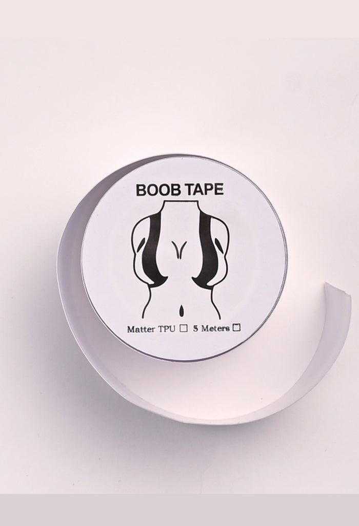 Clear boob tape