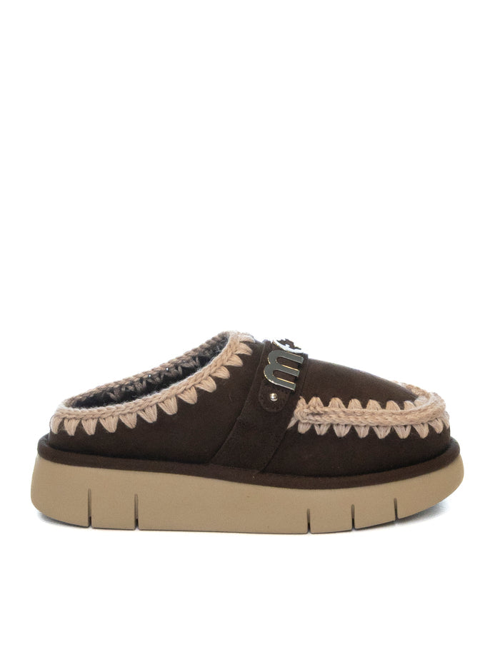 MOU Clog bounce mocha BOUNCE CLOG METAL LOGO 531001A-MOCHA