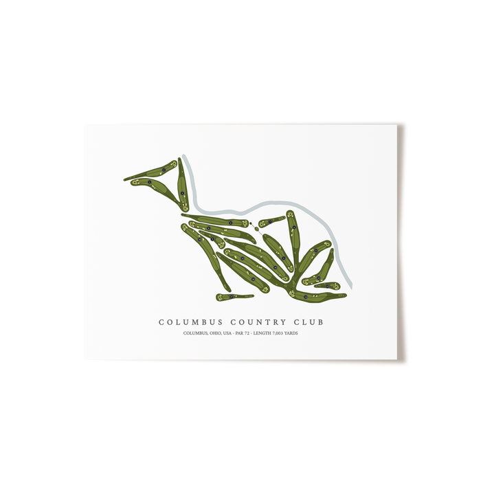 Columbus Country Club | Golf Course Print | Unframed