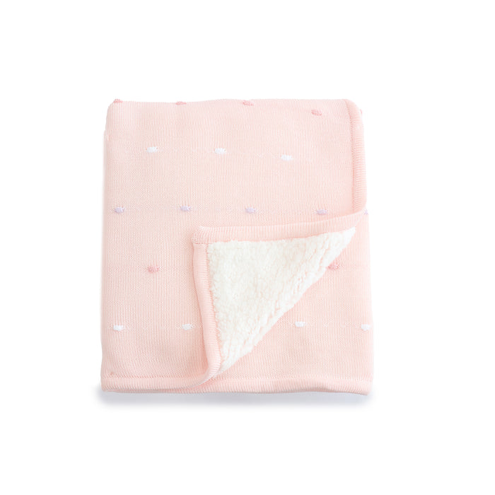 Confetti Knit Blanket - Berry - Bubba Blue Australia