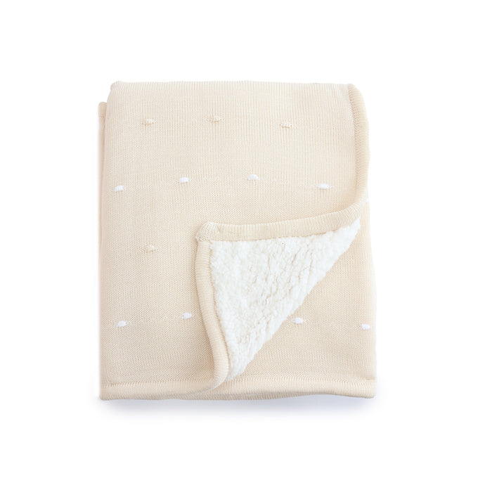 Confetti Knit Blanket - Sand - Bubba Blue Australia