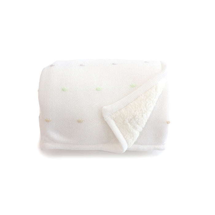 Confetti Knit Blanket - White - Bubba Blue Australia