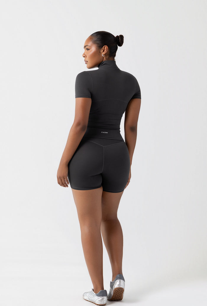 Contour Half Zip Short Sleeve - Slate Gray Galaxy
