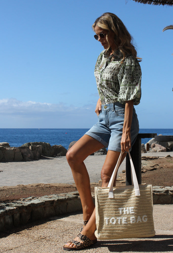 Contrast Tote Bag