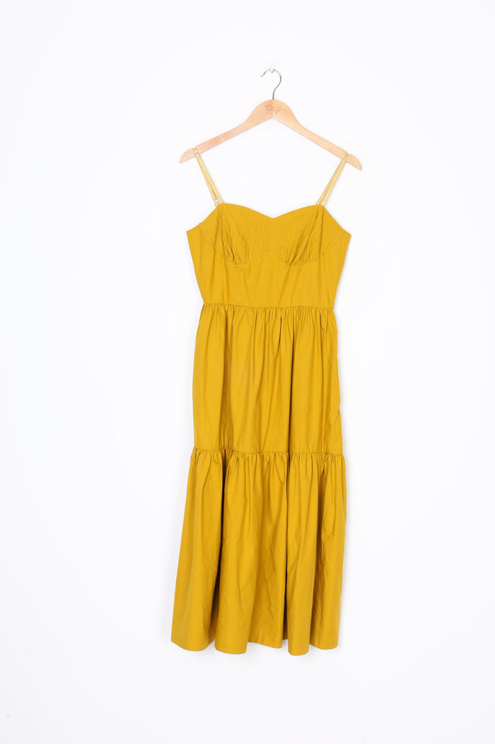 Cooper Womens Yellow Dress Size S