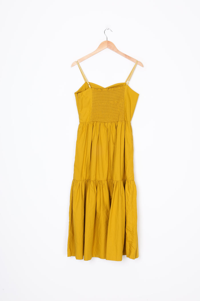 Cooper Womens Yellow Dress Size S