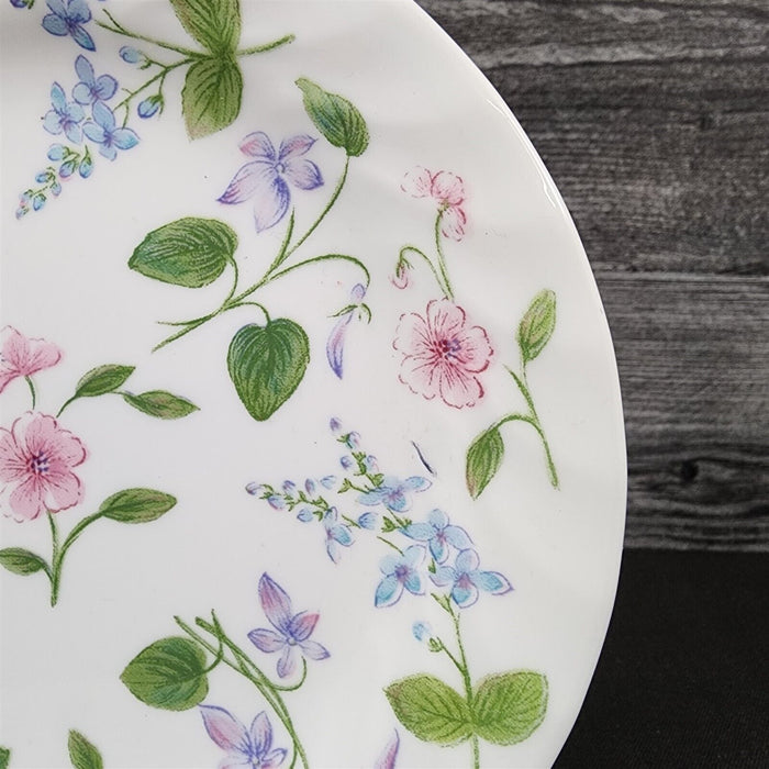 Corelle Corning Delicate Array Set of 4 Salad Plate 7 1/4" 18cm Floral Dishware