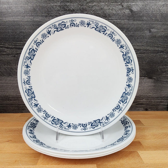 Corelle Corning Old Town Blue Set of 4 Salad Plate 8 1/2" (21cm) Onion Design
