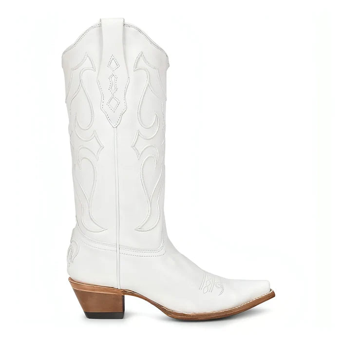 Corral White Embroidery Boot