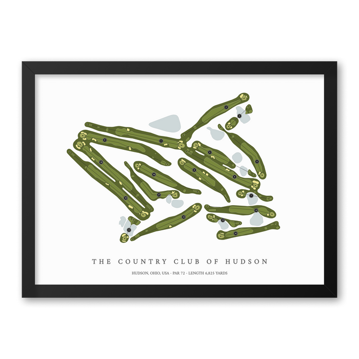 The Country Club of Hudson | Golf Course Print | Black Frame