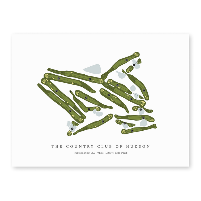 The Country Club of Hudson | Golf Course Print | Unframed