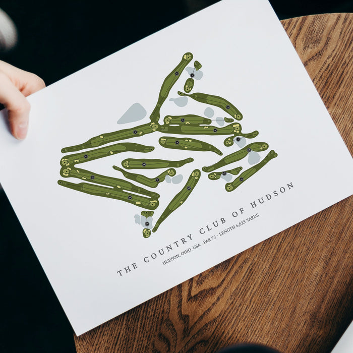 The Country Club of Hudson | Golf Course Print | With Laptop