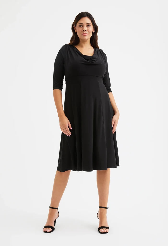 Cowl Neck '1940s' Dress