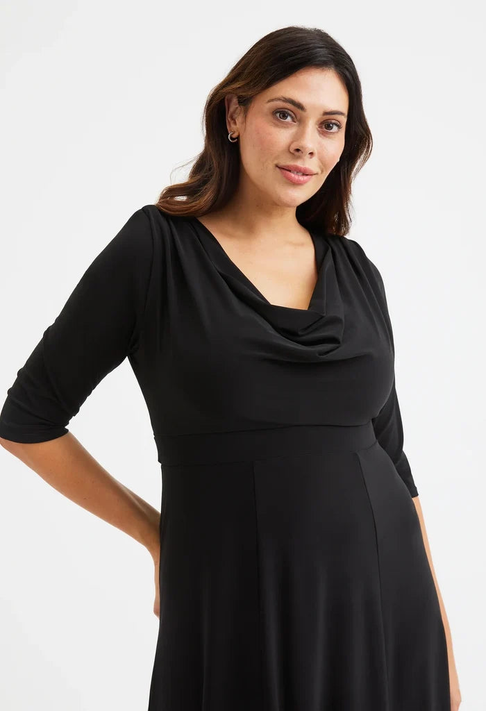 Cowl Neck '1940s' Dress