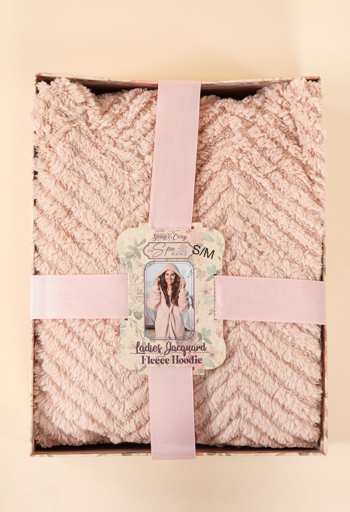 Cozy Jacquard Fleece Hoodie