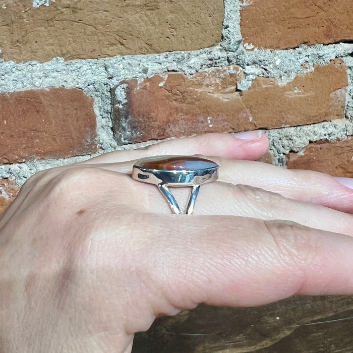 Crazy Lace Agate Ring