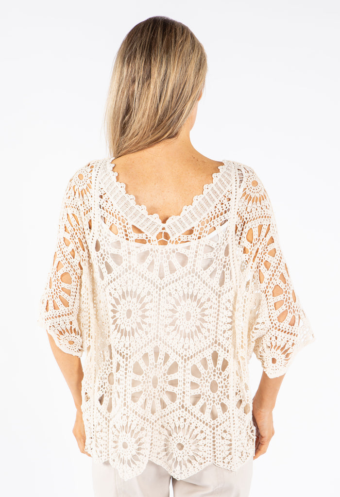 Crochet Two in One V-Neck Top