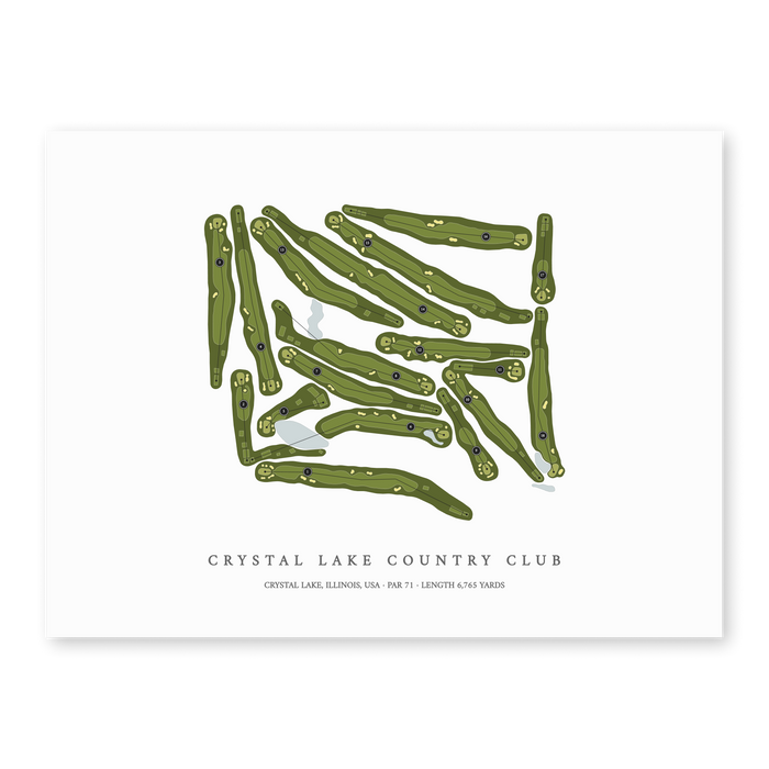 Crystal Lake Country Club | Golf Course Print | Unframed