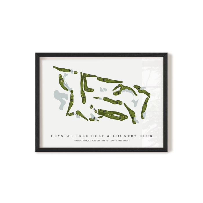 Crystal Tree Golf & Country Club | Golf Course Print | Black+Frame