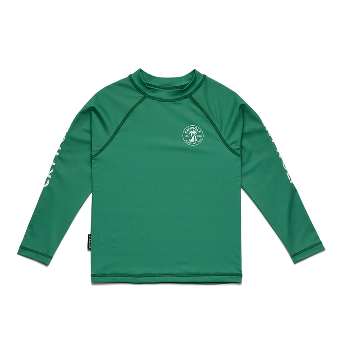 Crywolf LONG SLEEVE RASH VEST Sea Green