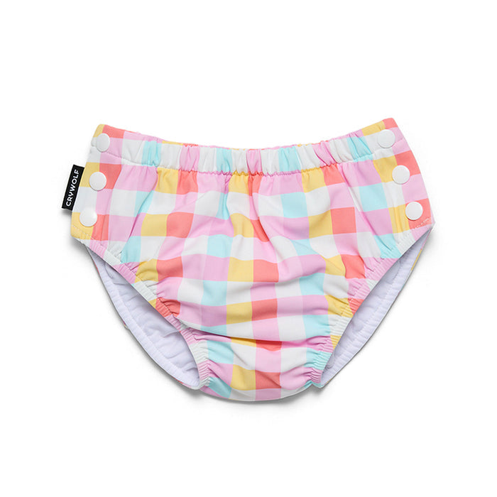 Crywolf REUSABLE SWIM NAPPY Pop Gingham