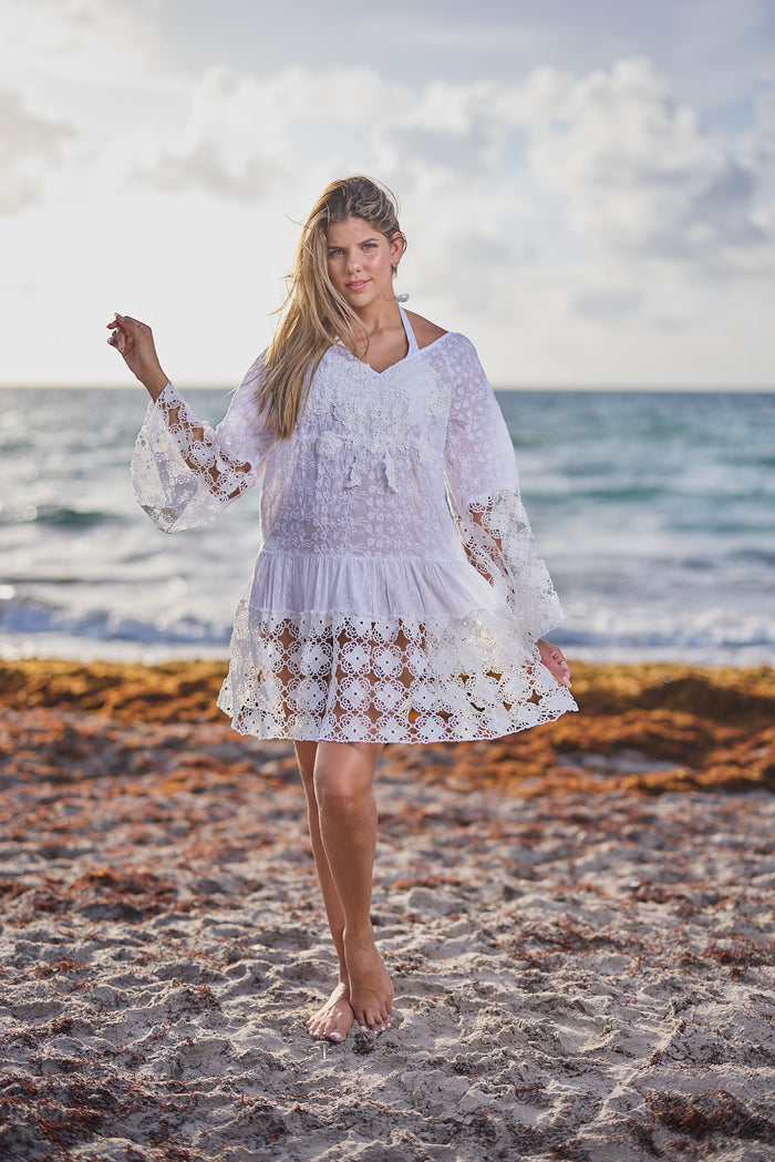 CS-N1 - White cotton dress