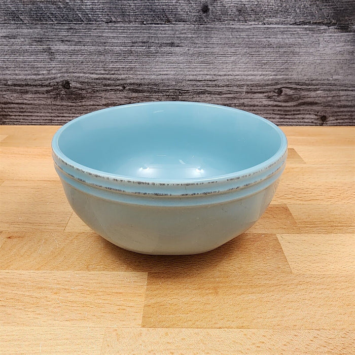 Cucina Agave Blue by Rachael Ray Set of 4 Soup Cereal Bowl 5" 13cm Dinnerware