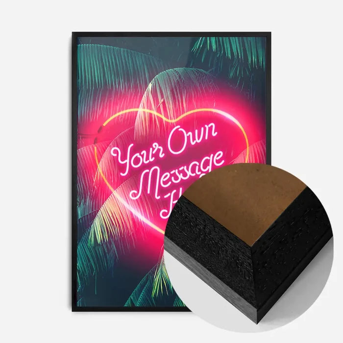 21x30cm | 8¼ x 11¾in / Black Wood Frame