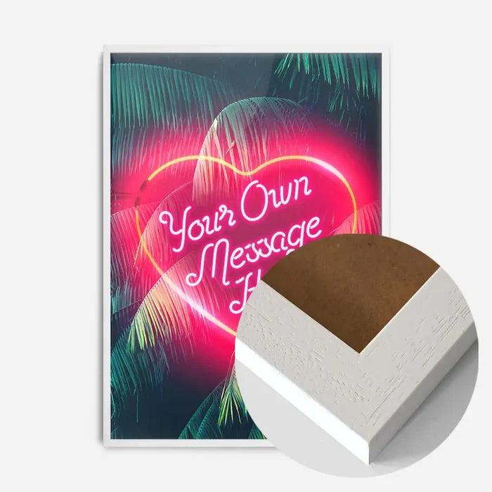 21x30cm | 8¼ x 11¾in / White Wood Frame