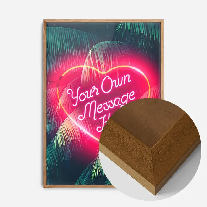 21x30cm | 8¼ x 11¾in / Oak Wood Frame