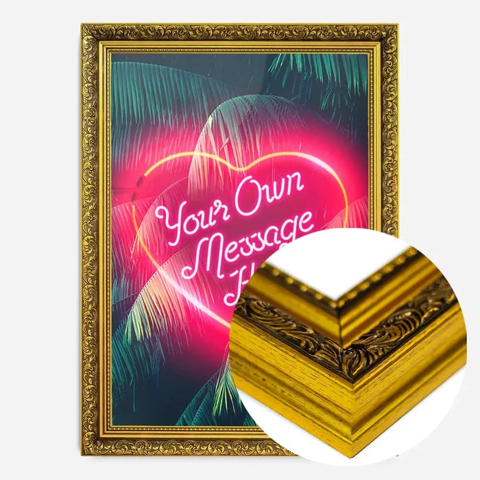 21x30cm | 8¼ x 11¾in / Gold Ornate Frame