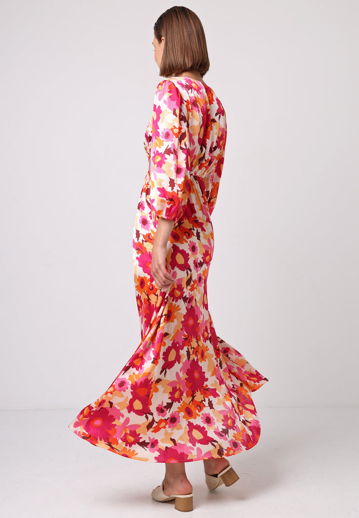 Cut Out Long Sleeve Maxi Dress