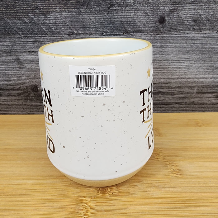 Dad Inspirational Father Coffee Mug Embossed Ceramic Tea Cup Blue Sky 18oz