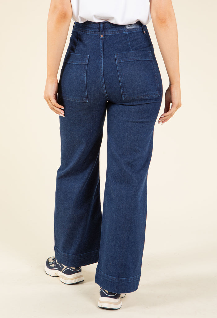Daria High Waist Front Seam Tailored Jeans