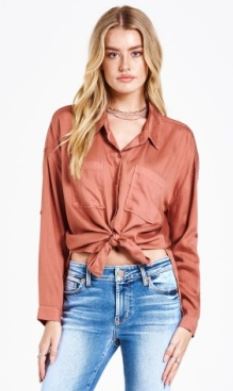 Dear John Wistful Muave Blouse - Arianna