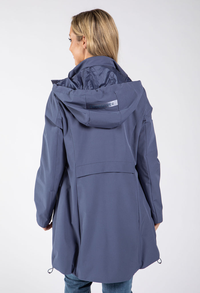 Detachable Hood Rain Coat