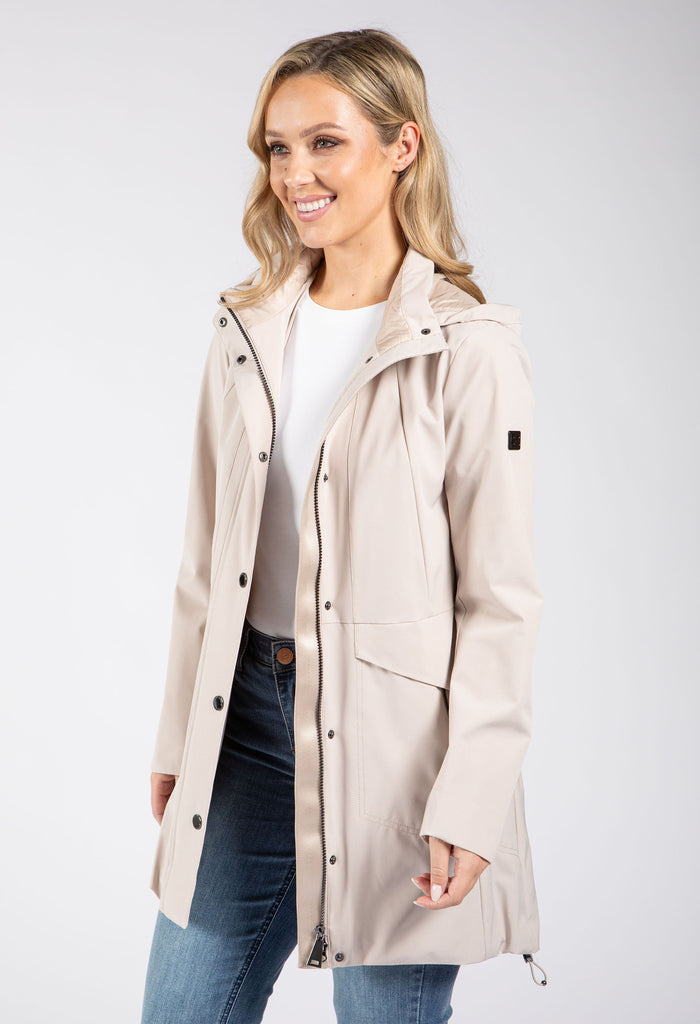 Detachable Hood Rain Coat