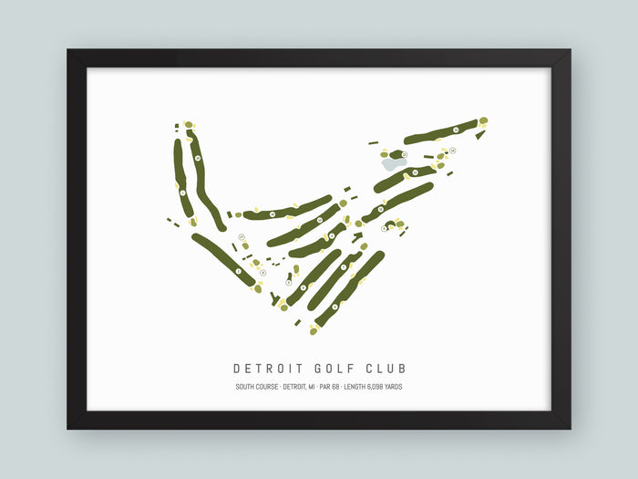 Detroit-Golf-Club-South-Course-MI--Black-Frame-24x18-With-Hole-Numbers
