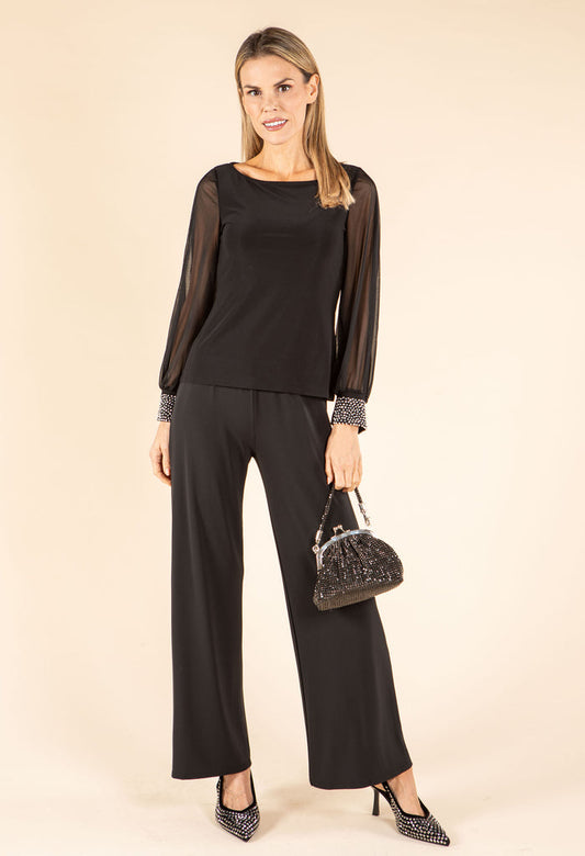 Diamante Trim Blouse