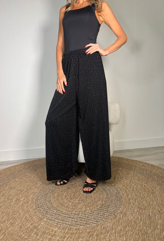 Diamante Wide Leg Trousers