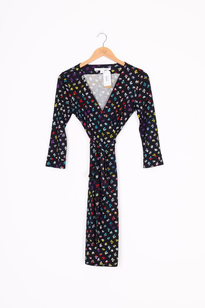 Diane von Furstenberg Womens Black Dress Size 4