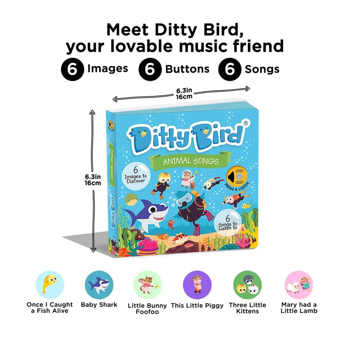 Ditty Bird Animal Songs - USB-C Rechargeable