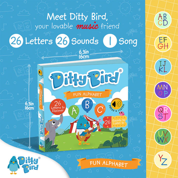 Ditty Bird Fun Alphabet - USB-C Rechargeable