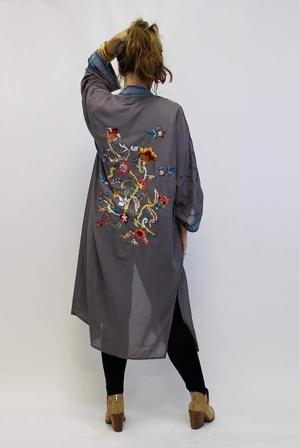 DON'T DILLY DALLY DUSTER LENGTH KIMONO