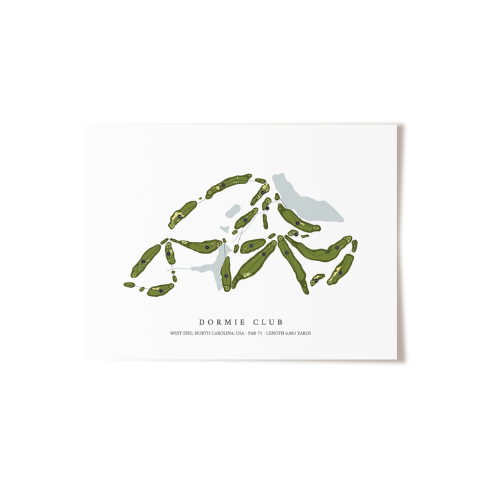 Dormie Club | Golf Course Print | Unframed