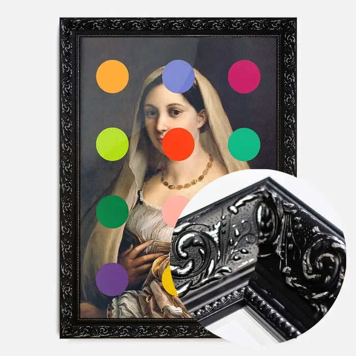 21x30cm | 8¼ x 11¾in / Black Ornate Frame